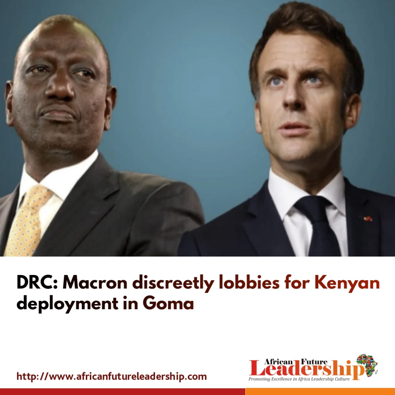 DRC: Macron discreetly lobbies for Kenyan deployment in Goma