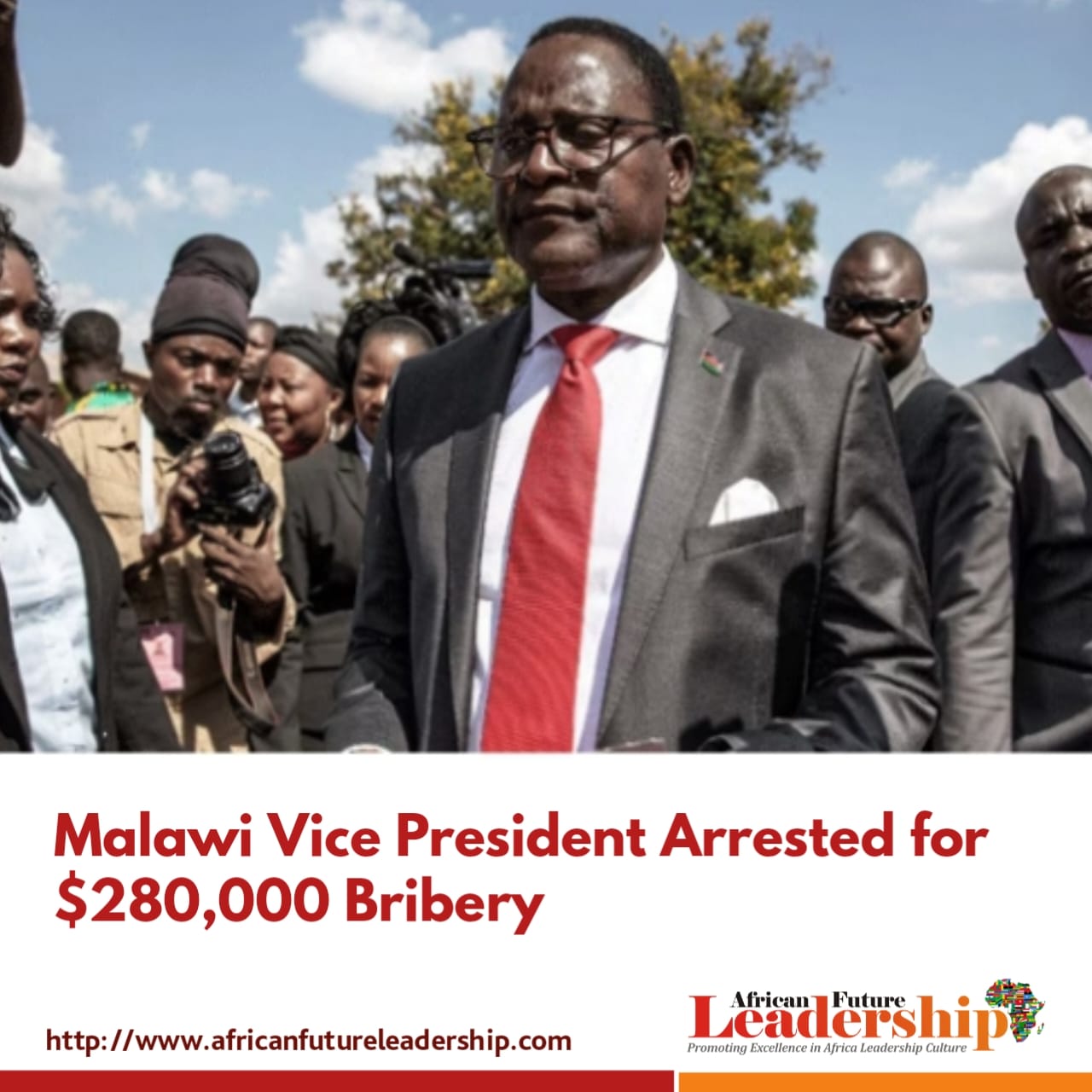 Malawi Vice President Arrested for $280,000 Bribery