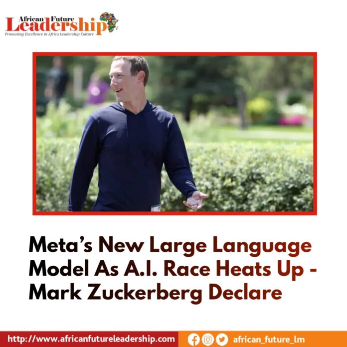 Meta’s New Large Language Model As A.I. Race Heats Up - Mark Zuckerberg Declare