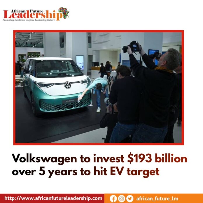 Volkswagen to invest $193 billion over 5 years to hit EV target