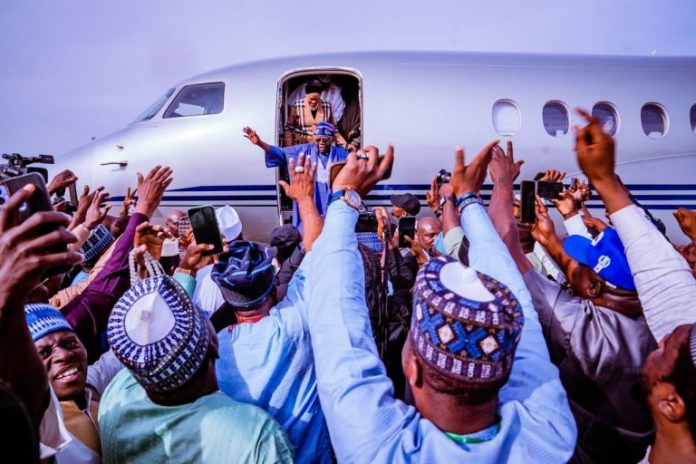 President Bola Tinubu Back In Office After Foreign Sojourn