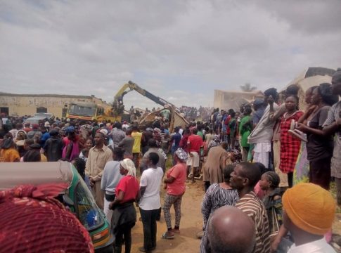 Two Storey School Building Collapses In Plateau, Many Students Trapped In Rubble