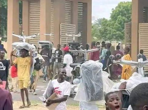 Kano Protesters Storm FG's ICT Park, Looting, Vandalising Items