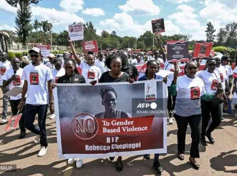 Activists March Against Gender-Based Violence As Cheptegei's Body Returns Home