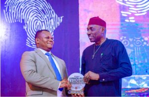 Bishop Amb Dr. Ezechimelu Emeka Iloh been presented the award by the iconic king of comedy, Dr. Psammy Anistar