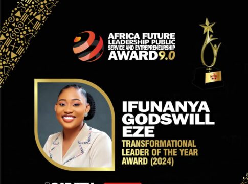 Ifunanya Godswill Eze Honoured With The Transformational Leader Of The Year Award