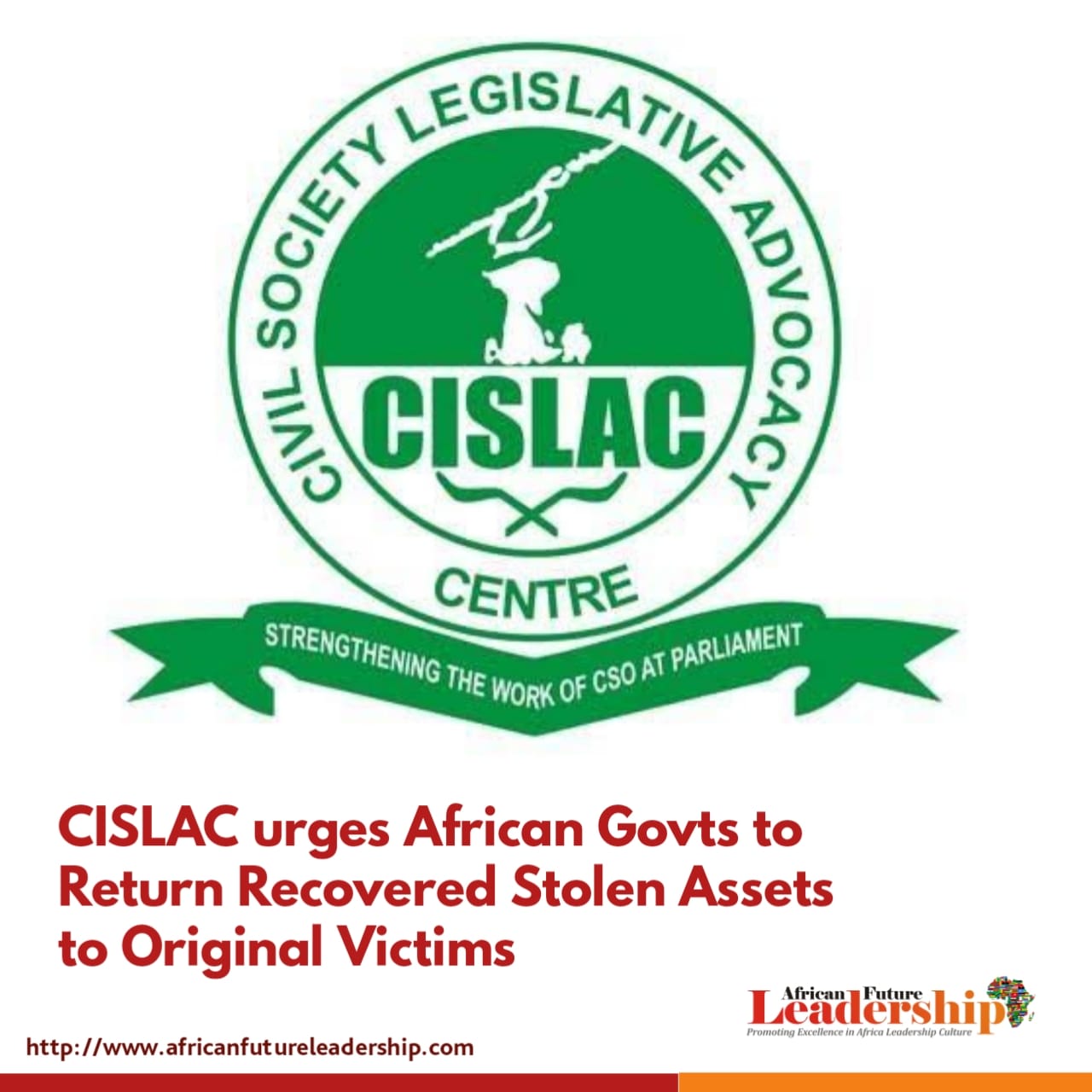 CISLAC urges African Govts to Return Recovered Stolen Assets to Original Victims