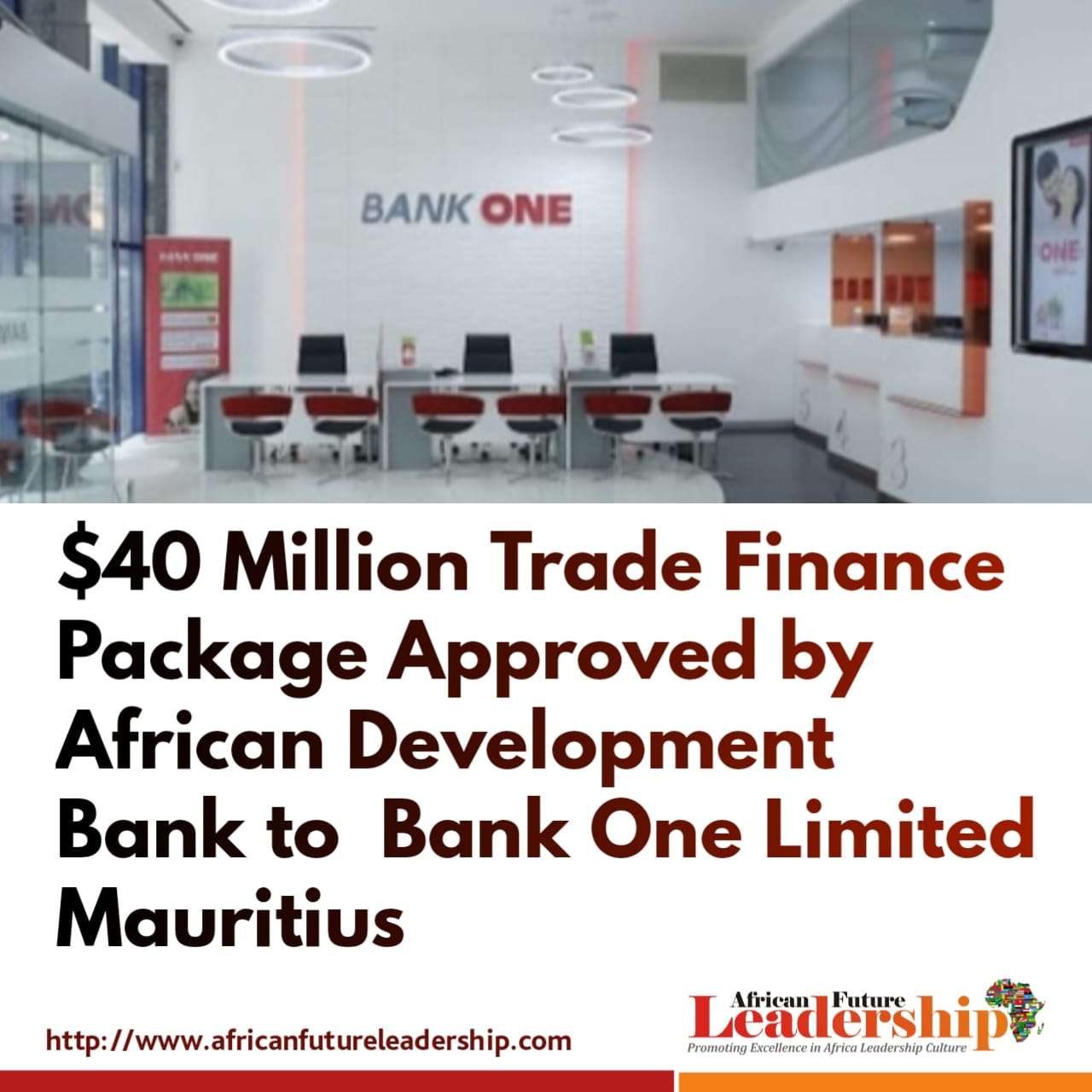 $40 Million Trade Finance Package Approved by African Development Bank to Bank One Limited Mauritius