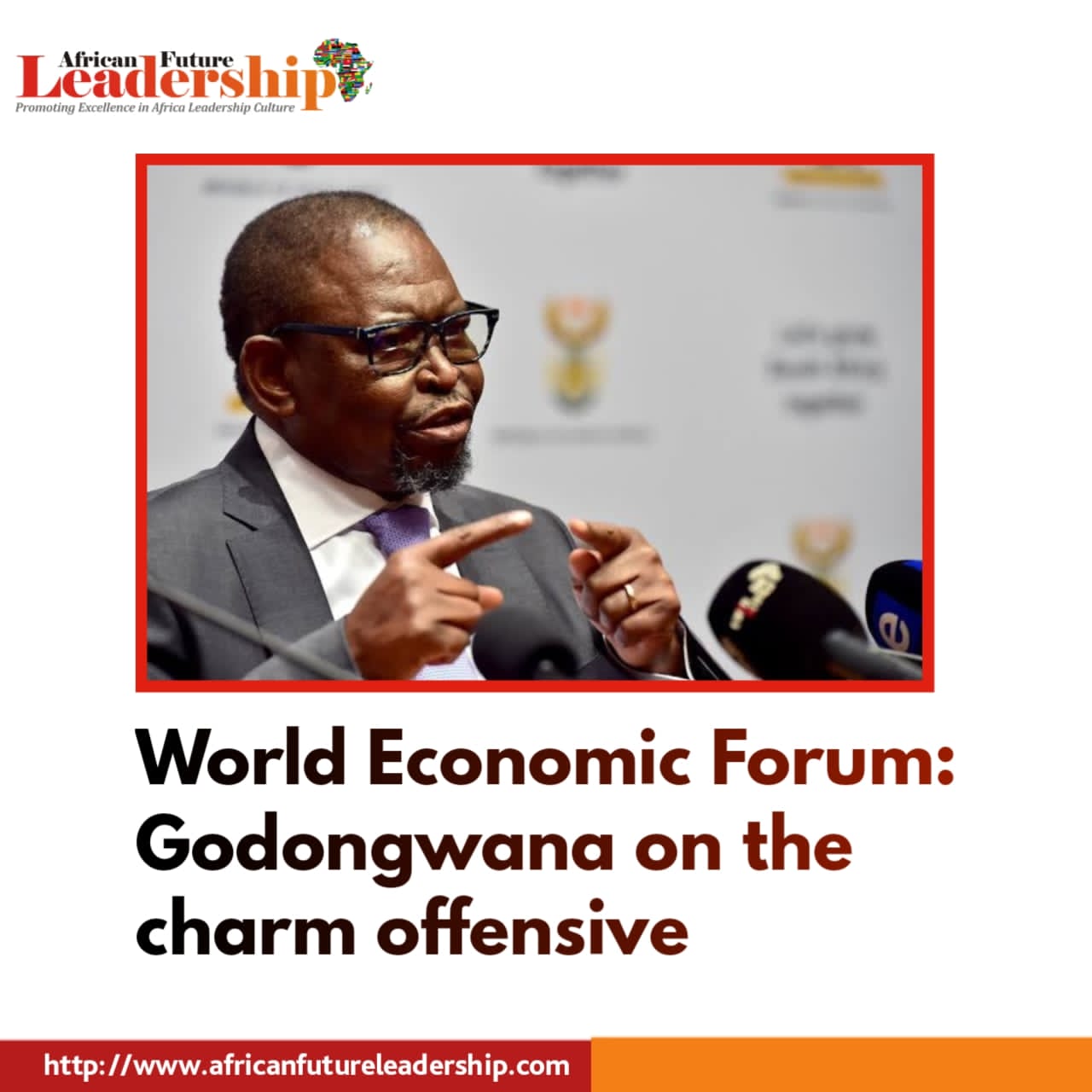 World Economic Forum - Godongwana on the charm offensive