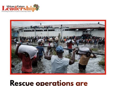 Rescue operations are underway in Mozambique after heavy rains